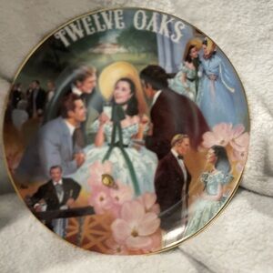 The Bradford Exchange 'Twelve Oaks' Decorative Plate Belle of Twelve Oaks BBQ